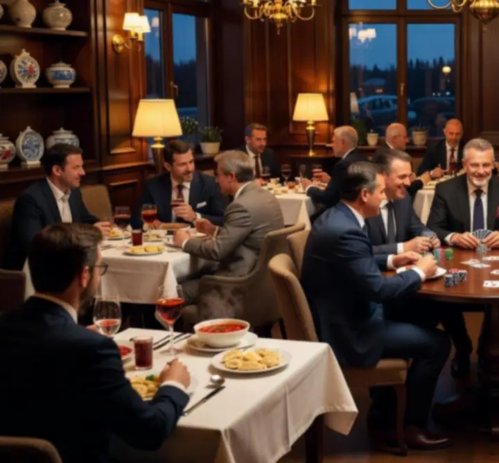 Elegancka restauracja z żywiołową atmosferą i stołami do pokera