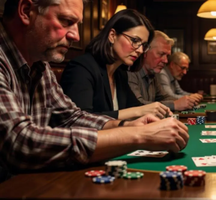 Gracze przy stole podczas rozgrywki offline w Play Insight Zone